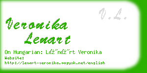 veronika lenart business card
